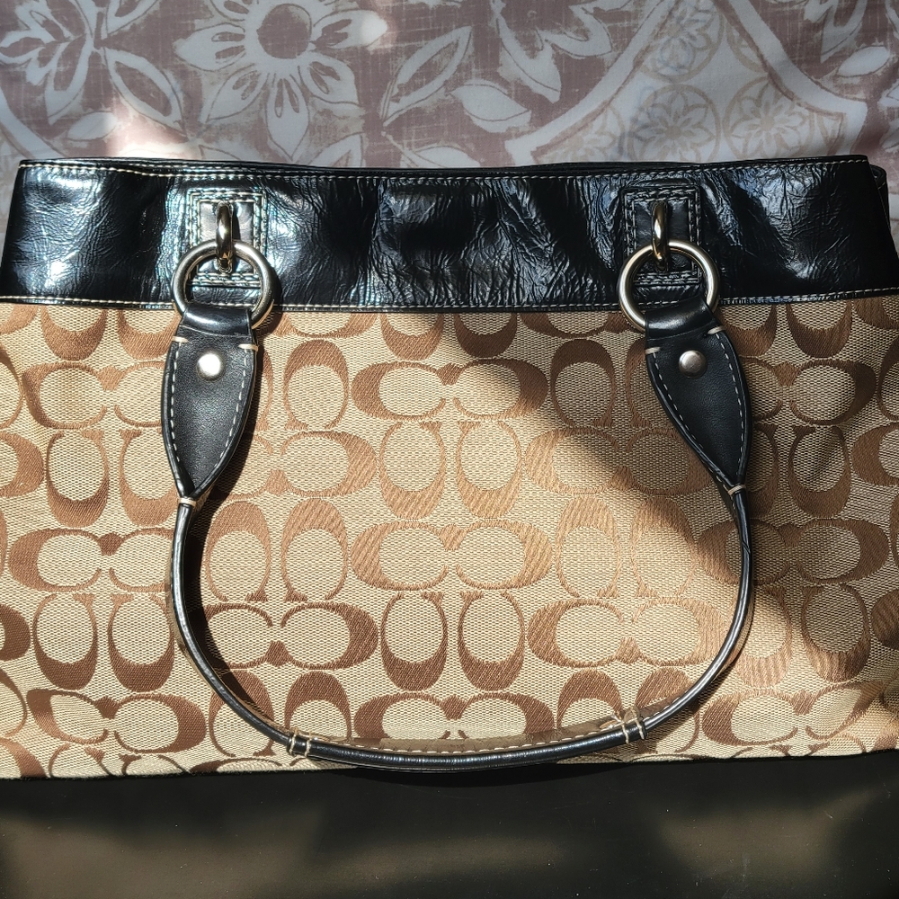 Coach Penelope Signature Printed Shoulder Purse Handbag F15533 - Picture 2 of 13